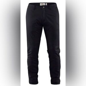 FJALLRAVEN Black High Coast Stretch Trousers Size 36 Long Hiking Pants